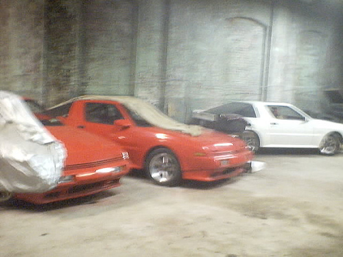 1989 AZ  Conquest TSI and 1986 Dodge Conquest TSI  in old storage