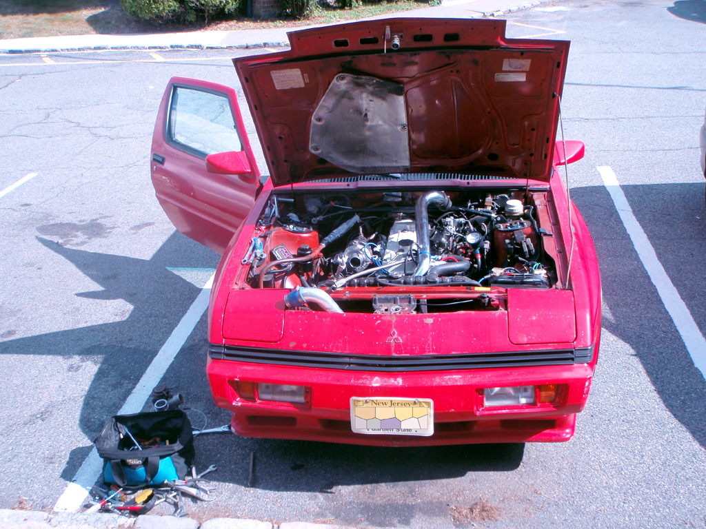 Hot summer day working out of the damn parking space...