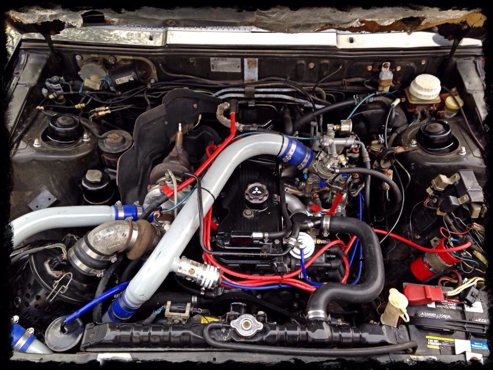 87 engine bay