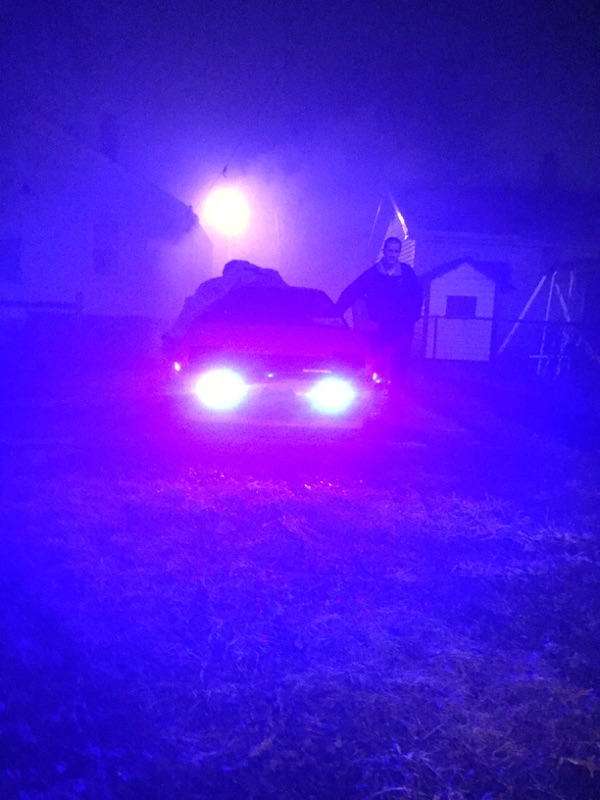 New Plasma Blue Fogs and it was super super foggy that night go figure lol. No filters