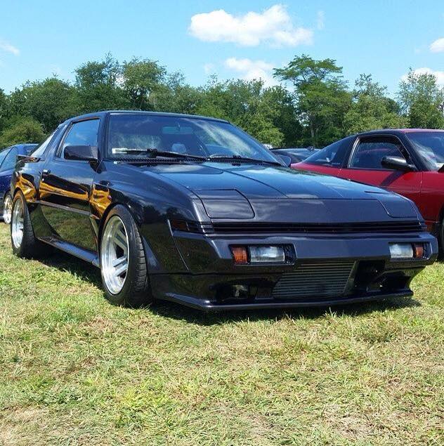 black japan car show in the summer